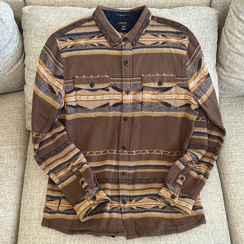 Roark Roscoe Jacquard Flannel Shirt - Men’s Medium
